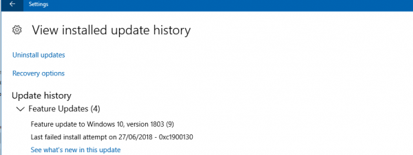 How to diagnose Windows Update error 0xc1900130