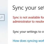 Fixing the "Synchronization not available for your account" error
