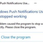 Fixed the 'Windows push notification user service that wasn't working' bug