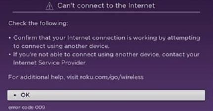How to fix the "Roku cannot connect to the Internet" error