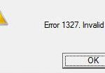 Fixing error 1327 "Invalid drive"