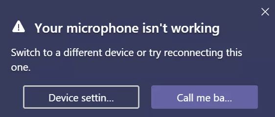 How to fix Microsoft Teams doesn't recognize your microphone