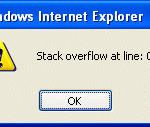 Fixing the line 0 stack overflow error