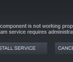 Troubleshooting the Steam service component error in Windows 10