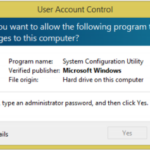 Fixed UAC error "To continue, enter administrator password" in Windows 10
