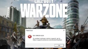 Dev error 6328 call of duty warzone как исправить