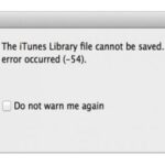 Troubleshooting iTunes error 54 - Unknown sync error