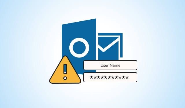 What causes the "Password Required" error message in Outlook