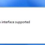 How to fix the "No Such Interface Supported" error on Windows