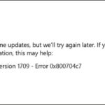 Windows Update - Error 0x800704c7