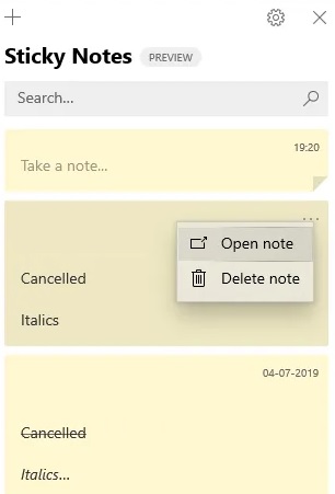 How to resolve Sticky Notes fails to reopen after accidentally closing it