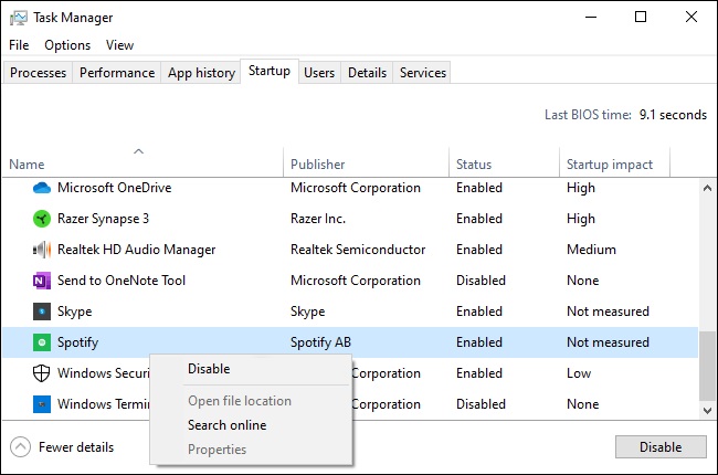 How to Disable Spotify Auto Startup in Windows 10 - TechQuack