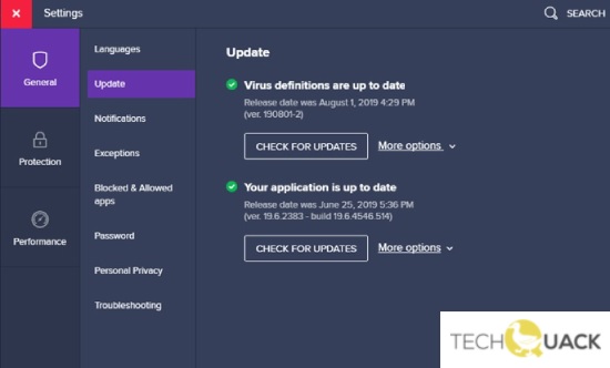 virus and spyware definitions connection failed