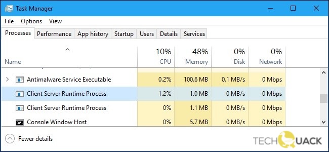 How to Resolve High CPU and Memory Usage by Csrss.Exe in Windows Computers - TechQuack
