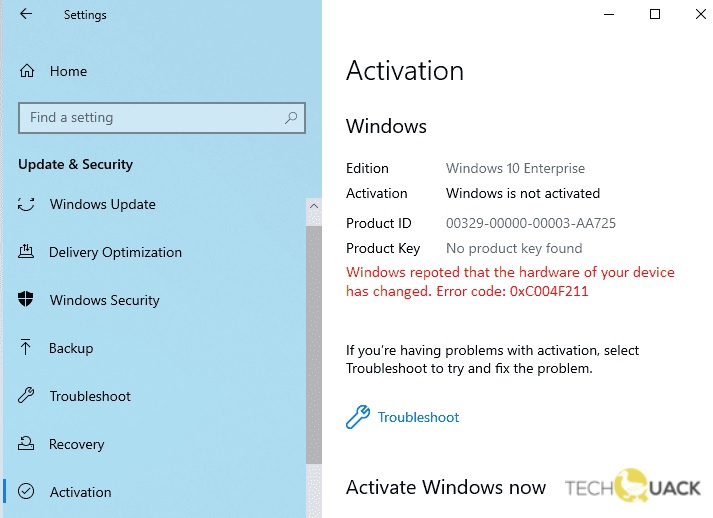 How to Troubleshoot Error Code 0xc004f211 on Windows PC - TechQuack